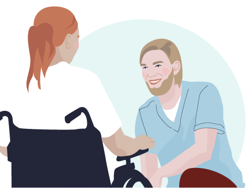 Illustration av arbetsterapeut